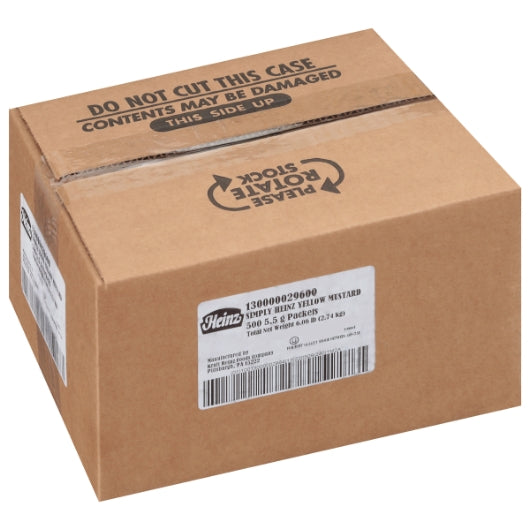 Heinz Yellow Mustard Single Serve, 500 x 5.5 GR Case - DOT product image 5
