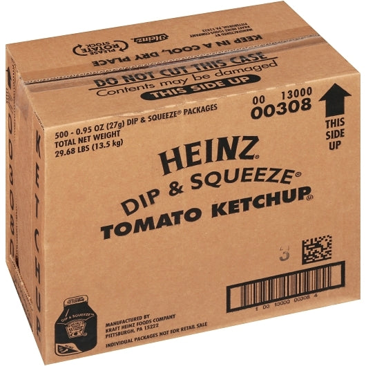 Heinz Dip And Squeeze Tomato Ketchup Single Serve, 500 x 27 GR Case - DOT product image 5