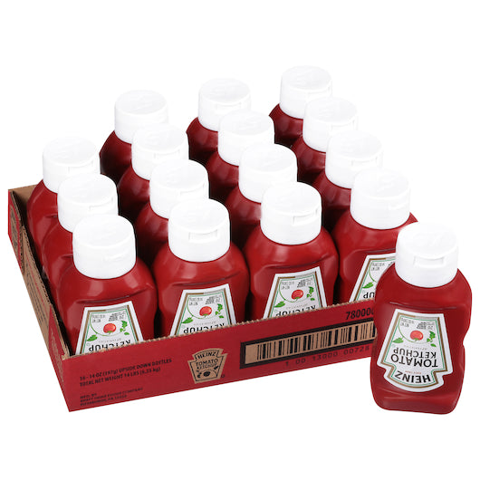 Heinz Red Plastic Top Down Ketchup Bottle, 16 x 14 oz Case - DOT product image 8