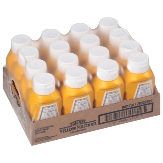 Heinz Kosher Yellow Mustard Bottle, 16 x 13 oz Case - DOT product image 6