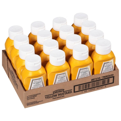 Heinz Kosher Yellow Mustard Bottle, 16 x 13 oz Case - DOT product image 5