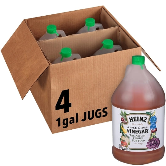Heinz Apple Cider Vinegar Bulk, 4 x 1 GA Case - Pantry Ingredients