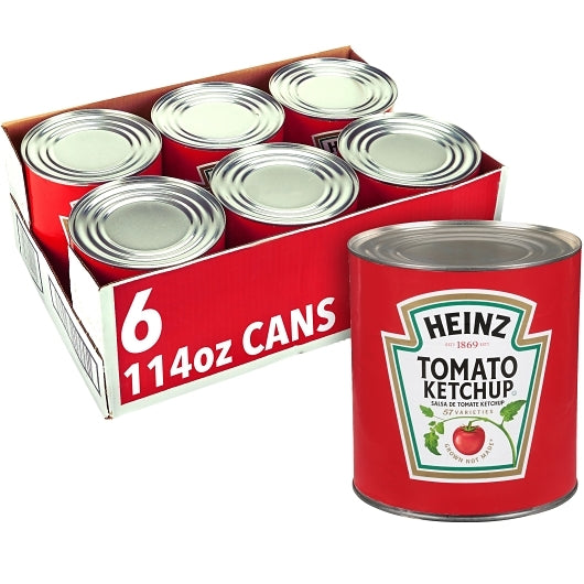 Heinz Ketchup Canned, 6 x 114 oz Case - Condiments & Sauces