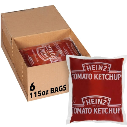 Ketchup Pouch Pack Tomato Ketchup Bulk, 6 x 114 oz Case - Condiments & Sauces