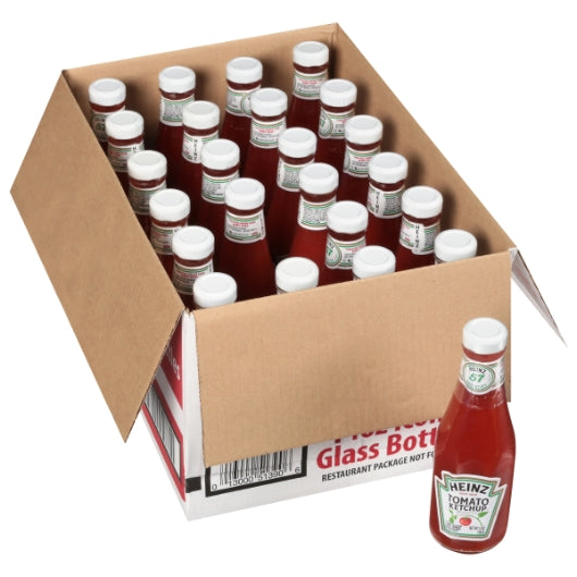 Restaurant Size Ketchup Glass Ketchup Bottle, 24 x 14 oz Case - DOT product image 8