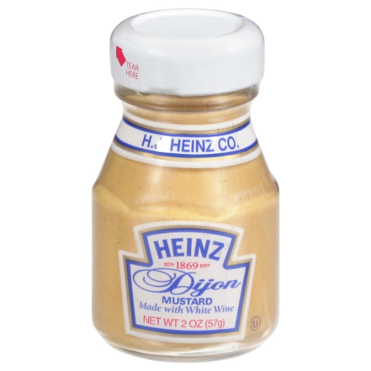 Heinz Dijon Mustard Single Serve, 60 x 2 oz Case - Condiments & Sauces