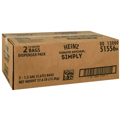 Simply Heinz Dispenser Pack Ketchup Bulk, 2 x 1.5 GA Case - DOT product image 3
