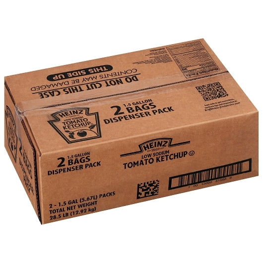 Heinz Low Sodium Dispenser Pack Ketchup Bulk, 2 x 1.5 GA Case - DOT product image 5