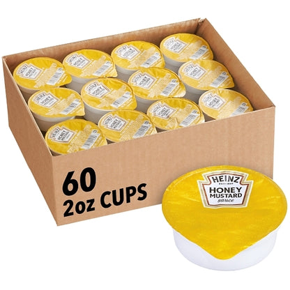 Heinz Honey Mustard Single Serve Cups, 60 x 2 oz Case - Condiments & Sauces