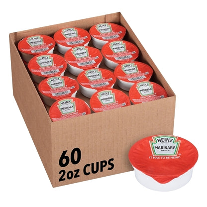 Heinz Marinara Sauce Dipping Cup, 60 x 2 oz Case - Condiments & Sauces