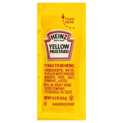 Heinz Mild Mustard Single Serve, 500 x 0.2 oz Case - DOT product image 2