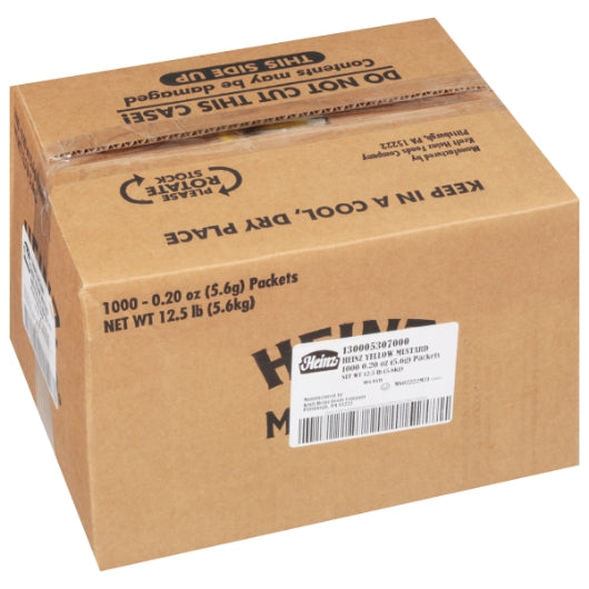 Heinz Mustard Single Serve, 1000 x 0.2 oz Case - DOT product image 6