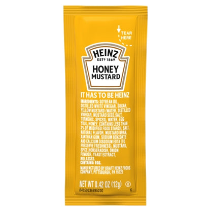 Heinz Honey Mustard Single Serve, 200 x 12 GR Case - DOT product image 2