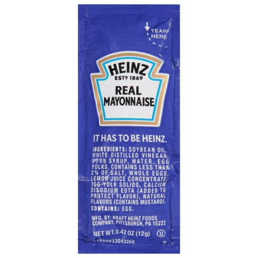 Heinz Mayonnaise Single Serve, 500 x 12 GR Case - DOT product image 2
