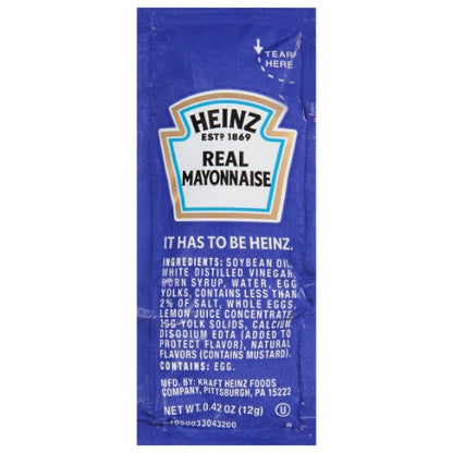 Heinz Mayonnaise Single Serve, 500 x 12 GR Case - DOT product image 2