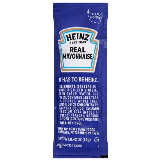 Heinz Real Mayonnaise Single Serve, 40000 x 12 GR Case - DOT product image 2