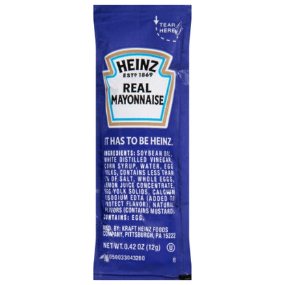 Heinz Real Mayonnaise Single Serve, 40000 x 12 GR Case - DOT product image 2