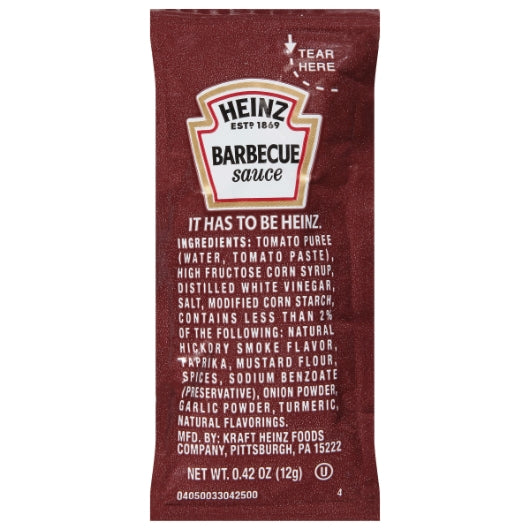 Heinz Barbecue Sauce Single Serve, 200 x 12 GR Case - DOT product image 2