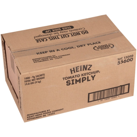 Simply Heinz Ketchup Single Serve, 1000 x 9 GR Case - DOT product image 7
