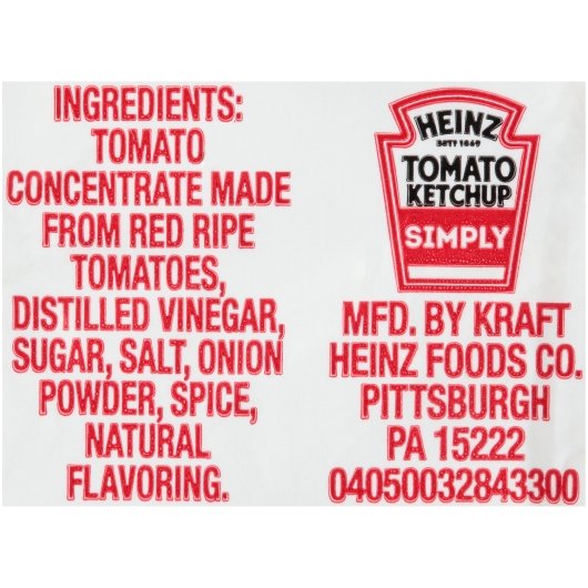 Simply Heinz Ketchup Single Serve, 1000 x 9 GR Case - DOT product image 2