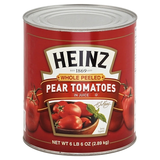 Heinz Whole Pear Tomatoes in Juice, 6 x 6.375 lb Case - Condiments & Sauces