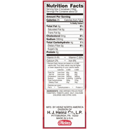 Heinz Whole Pear Tomatoes in Juice, 6 x 6.375 lb Case - DOT product image 7