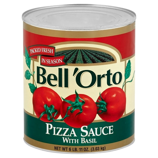 Bell Orto Pizza Sauce With BASIL, 6 x 107 oz Case - DOT product image 2