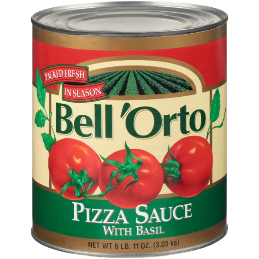 Bell Orto Pizza Sauce With BASIL, 6 x 107 oz Case - DOT product image 3