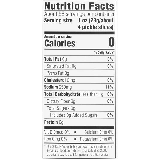 Pickle Kosher Dill Thick Slice Crinkle Cut Pickle Chip Bulk, 6 x 2.92 LT Case - DOT product image 6