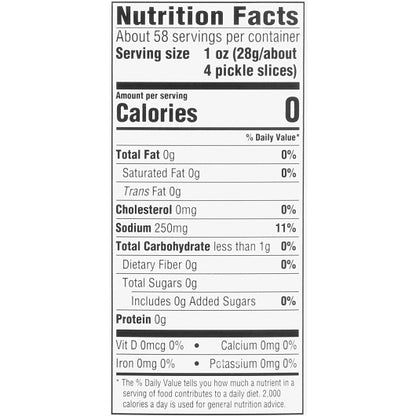 Pickle Kosher Dill Thick Slice Crinkle Cut Pickle Chip Bulk, 6 x 2.92 LT Case - DOT product image 7
