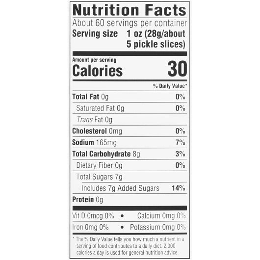Heinz Bread & Butter Pickle Chip Bulk, 6 x 99 fl oz Case - DOT product image 8
