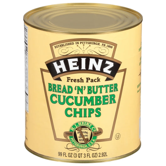Heinz Bread & Butter Pickle Chip Bulk, 6 x 99 fl oz Case - DOT product image 3