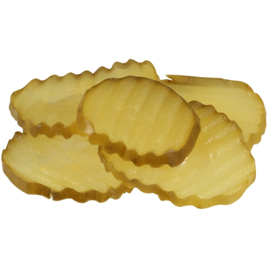 Pickle Hamburger Chip Hamburger Crinkle Cut Pickle Chip Bulk, 6 x 5.75 lb Case - DOT product image 2