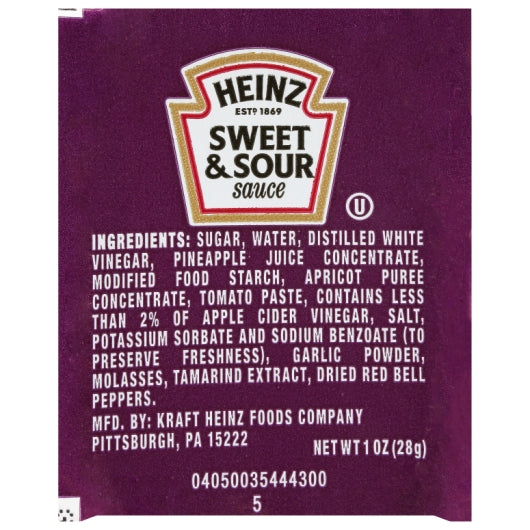 Heinz Sweet and Sour Sauce Single Serve, 100 x 1 oz Case - DOT product image 2