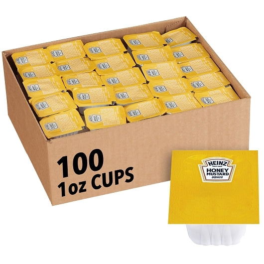 Heinz Sauce Honey Mustard Single Serve Cup, 100 x 1 oz Case - Condiments & Sauces
