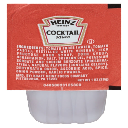 Heinz Seafood Cocktail Sauce Single Serve, 100 x 1 oz Case - DOT product image 2