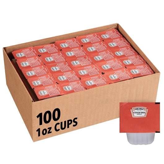 Heinz Seafood Cocktail Sauce Single Serve, 100 x 1 oz Case - Meat, Poultry & Seafood