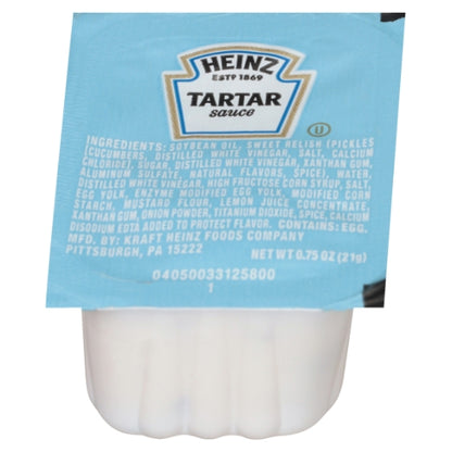 Heinz Tartar Sauce Single Serve, 100 x 0.75 oz Case - Condiments & Sauces