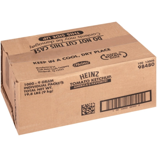 Heinz Ketchup Single Serve, 1000 x 9 GR Case - DOT product image 6