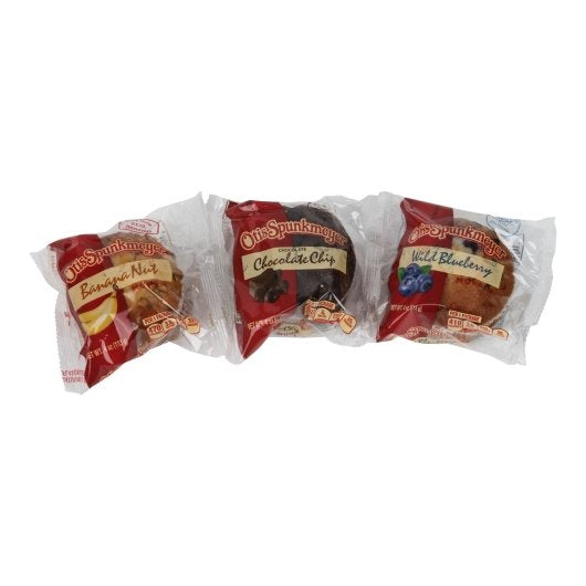 Otis Spunkmeyer Individually Wrapped Muffin Variety Pack: Banana Nut, Chocolate Chocolate Chip & Blueberry, 1 x 60 ct - DOT product image 8