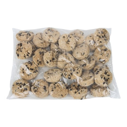 Otis Spunkmeyer Gourmet CHOCOLATE CHIP Cookie Dough, 4 x 27 x 3 oz Case - Bakery & Desserts