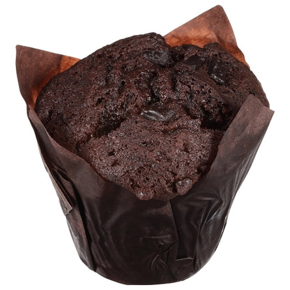 Otis Spunkmeyer Decadent Chocolate Muffin with Chocolate Chips Tulip Cup Tray Bulk Pack, 2 x 12 x 4 oz Case - DOT product image 3