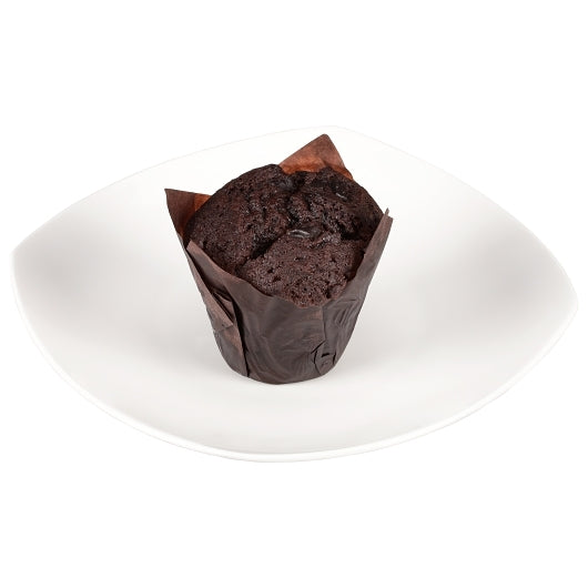 Otis Spunkmeyer Decadent Chocolate Muffin with Chocolate Chips Tulip Cup Tray Bulk Pack, 2 x 12 x 4 oz Case - DOT product image 4