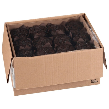 Otis Spunkmeyer Decadent Chocolate Muffin with Chocolate Chips Tulip Cup Tray Bulk Pack, 2 x 12 x 4 oz Case - DOT product image 6