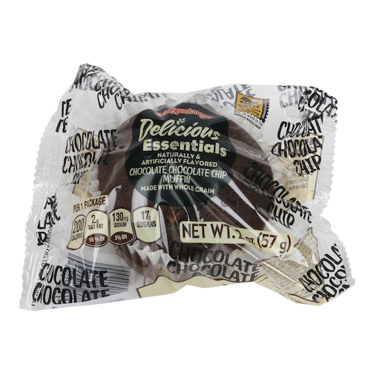 Otis Spunkmeyer Chocolate Muffin with Chocolate Chips, 72 x 2 oz Case - Bakery & Desserts