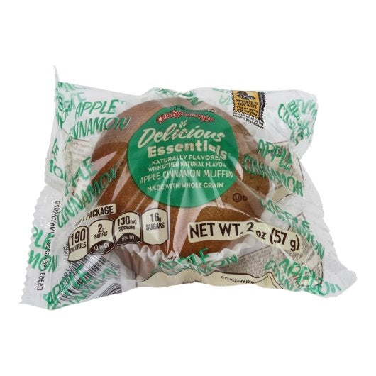 Otis Spunkmeyer Individually Wrapped Apple Cinnamon Muffin, 72 x 2 oz Case - DOT product image 2
