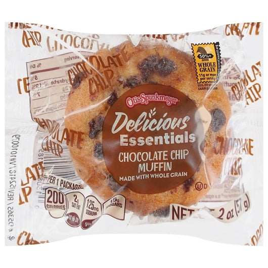 Otis Spunkmeyer Individually Wrapped Whole Grain Chocolate Chip Muffin, 72 x 2 oz Case - DOT product image 7