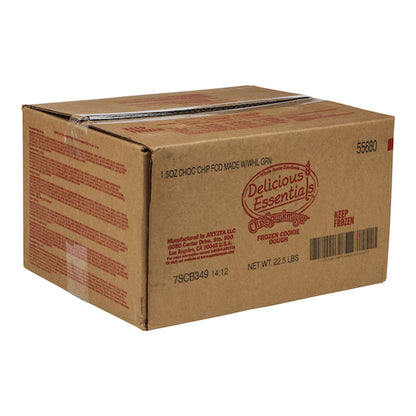 Delicious Essentials Chocolate Chip With 51% Whole Grain Frozen Cookie Dough, 8 x 30 x 1.5 oz Case - DOT product image 7