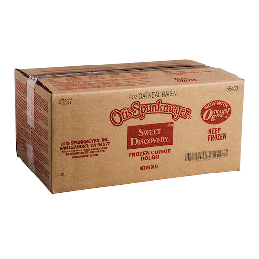 Otis Spunkmeyer Frozen Oatmeal Raisin Cookie Dough, 1 x 80 x 4 oz Case - DOT product image 6