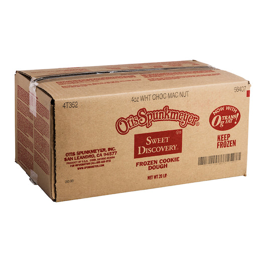 Otis Spunkmeyer Sweet Discovery White Chocolate Macadamia Dough, 1 x 80 x 4 oz Case - DOT product image 8